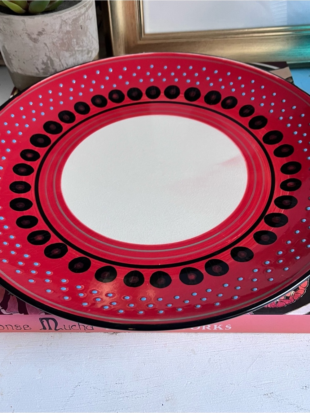 West Elm Potters Workshop Red Dinner Plate 11”